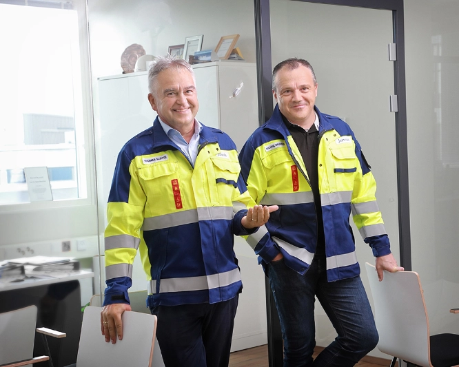 Thomas Slotte, Director of Plant Support Administration at Jervois, and Michael Brunner, a Sustainability Manager at Jervois.