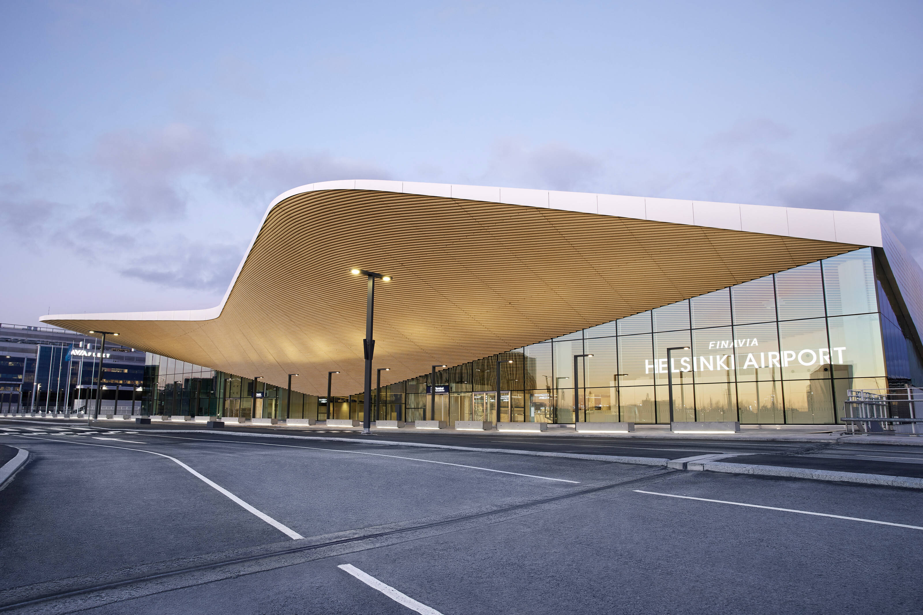 Terminal des départs de l’aéroport d’Helsinki.
